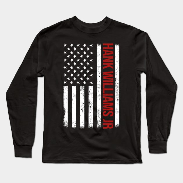 Graphic Williams Proud Name US American Flag Birthday Gift Long Sleeve T-Shirt by Intercrossed Animal 